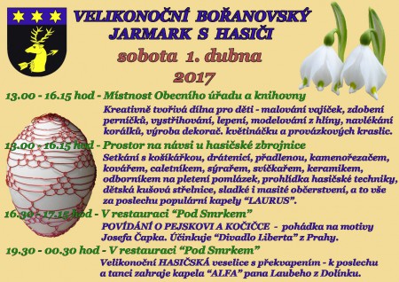 Bořanovský velikonoční jarmark s hasiči